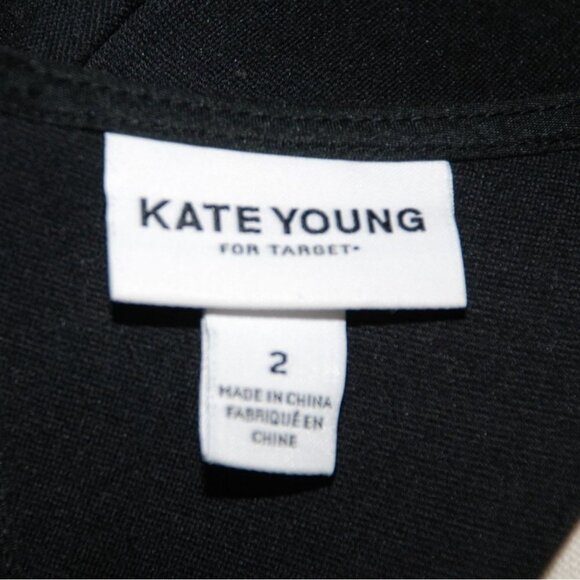 Kate Young Ladies Black Dress Size 2 Fit And Flare Back Zip Whimsy Goth - Picture 10 of 12